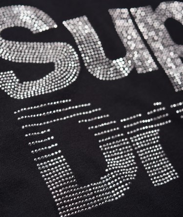 Camiseta de corte cuadrado con strass Image 7