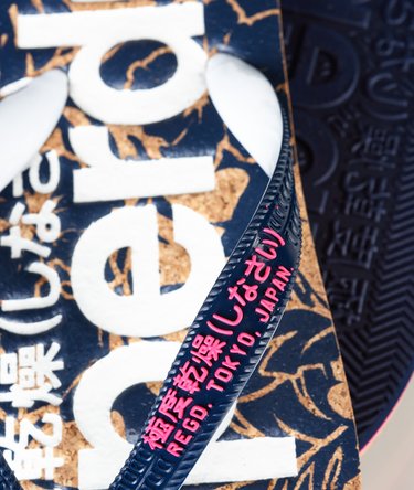 Printed Cork Flip Flops Image 3