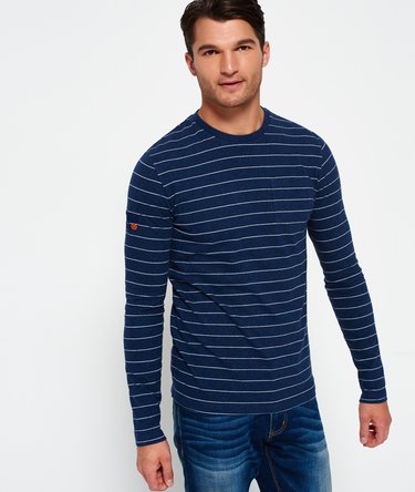 Dartmouth Stripe Long Sleeve Pocket T-shirt Image 1