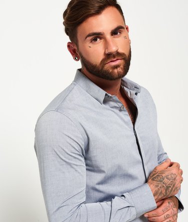 Camisa slim fit de manga larga Image 5