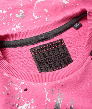 Punk Sweatshirt mit Rundhalsausschnitt und Farbspritzer-Print Image 6