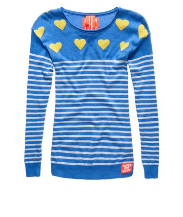 Heart Breton Crew Neck Jumper Image 2