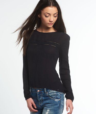 Folk Lace Panel Blouse Image 1
