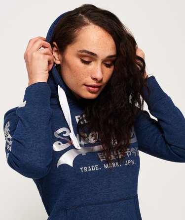 Vintage Logo Satin Hoodie Image 5