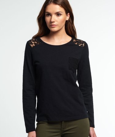 Essentials Lace Slouch Top Image 1