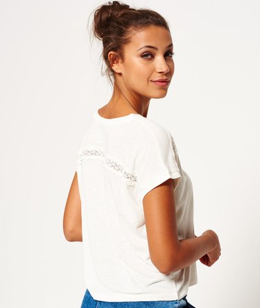 Lace Insert T-shirt Image 4