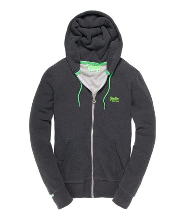 Fluro hoodie met trekkoord Image 1