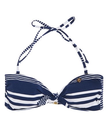 Picot Bandeau-Bikinioberteil mit Struktur Image 2