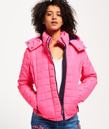 Hooded Box Quilt Fuji Jacket Image 1