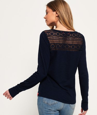 Palms Embroidered Mesh Top Image 5