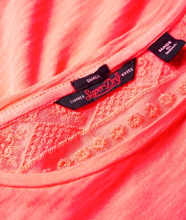Palms Embroidered Mesh Top Image 6