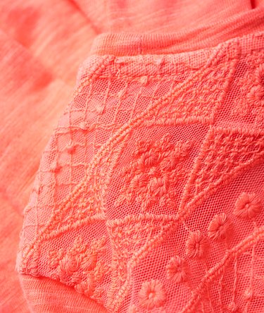 Palms Embroidered Mesh Top Image 7