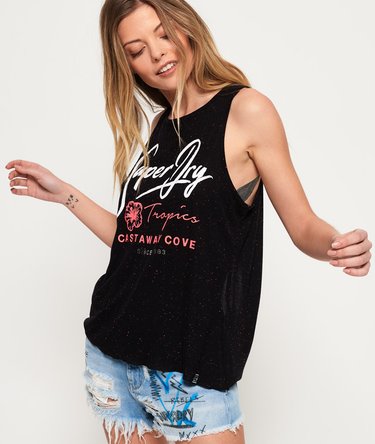Tropical Knot Back Tank Top Image 5