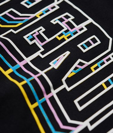 T-shirt o prostokątnym kroju Varsity Triple Drop Image 7