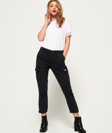 Girlfriend Cropped Cargo Pants Image 4