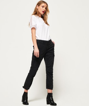 Girlfriend Cropped Cargo Pants Image 1