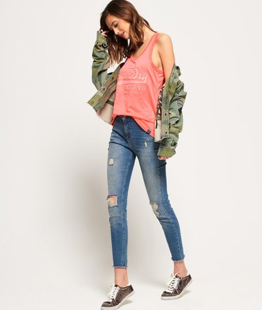 Vintage Logo Embossed Vest Top Image 6