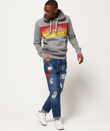 Vintage Logo Cali Stripe Hoodie Image 3