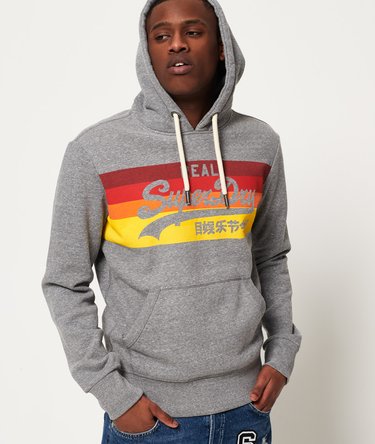 Vintage Logo Cali Stripe Hoodie Image 1