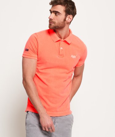 Vintage Destroyed Pique Polo Shirt Image 1