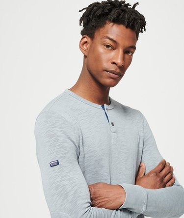 Bootlegger Grandad shirt met lange mouwen Image 5