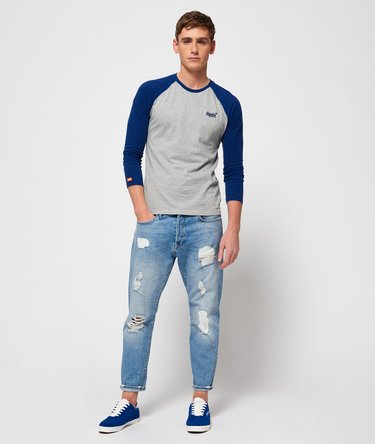 Orange Label Baseball Long Sleeve T-shirt Image 3