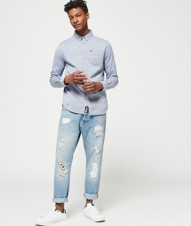 Chemise col boutonné à manches longues Ultimate Pinpont Oxford Image 3