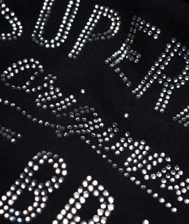 True Brand Rhinestone Cropped Hoodie Image 7