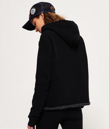 True Brand Rhinestone Cropped Hoodie Image 4