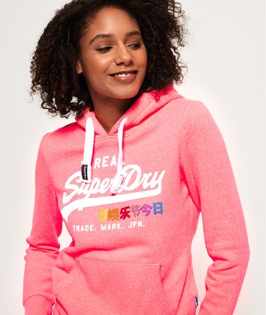 Vintage Logo Rhinestone Hoodie Image 1