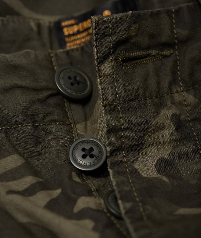 mens Core Lite Ripstop Cargo Shorts in Alpine Camo Superdry US