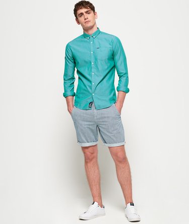 Ultimate Pinpont Oxford långärmad button down skjorta Image 3