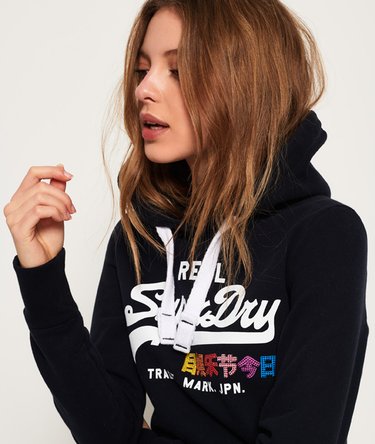 Sudadera con capucha y logo con strass Vintage Image 5