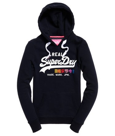 Sudadera con capucha y logo con strass Vintage Image 2