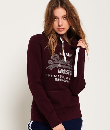 Premium Goods Rhinestone Hoodie Image 1