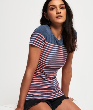T-shirt marinière de couleur vive Image 1