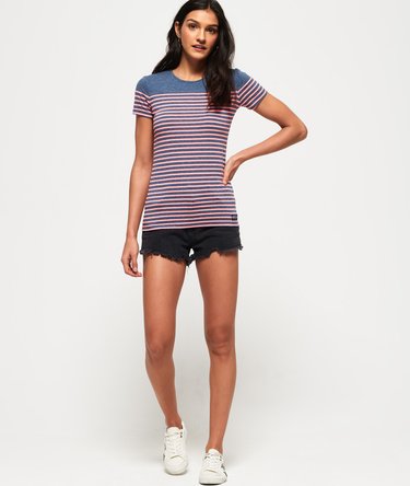 T-shirt marinière de couleur vive Image 3
