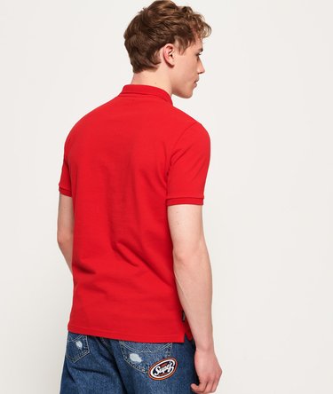 Embossed Short Sleeve Polo Shirt Image 4