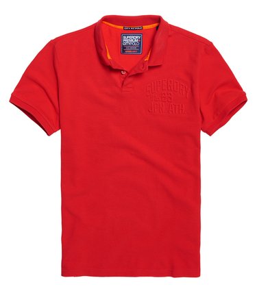 Embossed Short Sleeve Polo Shirt Image 2
