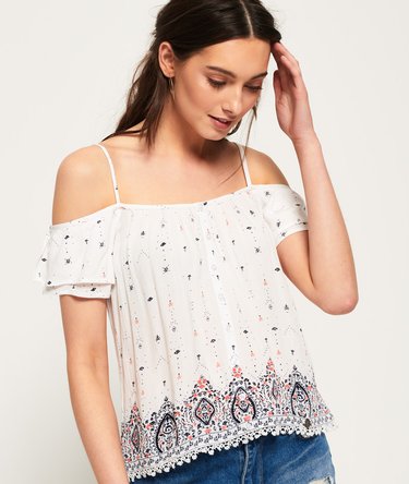 Peekaboo geborduurde top Image 1