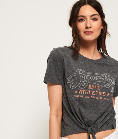 Camiseta anudada delante Athletics Image 1
