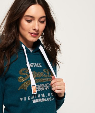 Premium Goods Rhinestone Hoodie Image 1