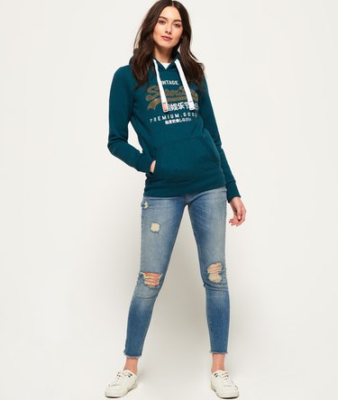 Premium Goods Rhinestone Hoodie Image 3