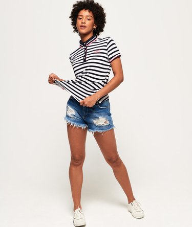 Pacific Stripe Polo Shirt Image 3