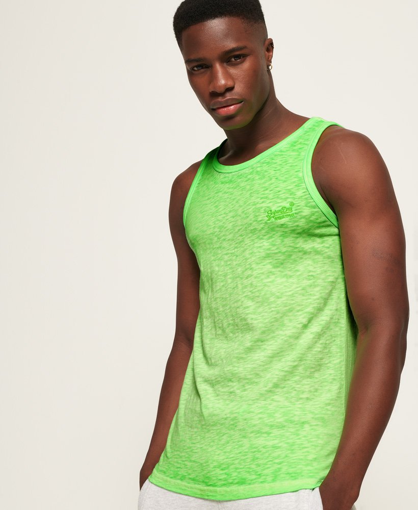 mens Low Roller Vest Top in Surge Green | Superdry US
