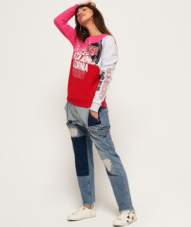 Skater Sweatshirt mit Farbblock-Design Image 6