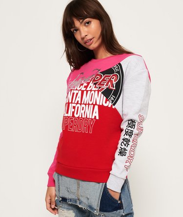 Skater Sweatshirt mit Farbblock-Design Image 1