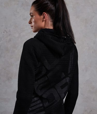 Sudadera de deporte con cremallera y malla Image 7