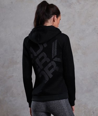 Sudadera de deporte con cremallera y malla Image 5