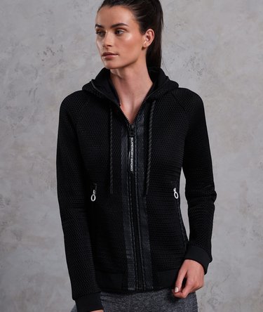 Sudadera de deporte con cremallera y malla Image 1